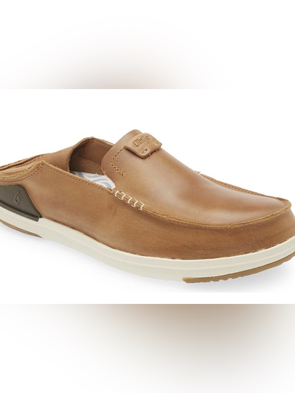 OLUKAI Men’s ‘Kakaha’ Convertible Leather Slip-On Loafers Sz 10.5 - Picture 2 of 14
